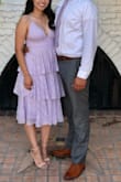 Wore this dress for a friends wedding. The fitting was a little tight at the waist for me but I loved it! So elegant - Mariana M.