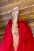 GREAT SHOE! So sexy yet can be dressed down with Skinny Jean capris and a tee shirt. LOVE THEM! - Valentina M.