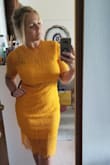 I really love this dress.  I think it can be worn for so many different occasions.  I thought I would feel uncomfortable with the tube section of the dress since I'm a bigger girl and especially since my chest is so big.  The medium fit but it was just a little big.  I am waiting on a size smaller to see if it's better. - Amber W.