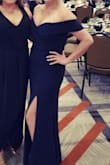 Loved this dress! Wore it to a formal event. Fit just right but the only thing was it was a little too long for me even with 3-4 inch heels. So as a quick fix used some hem tape and it held up all night. - Kelsey T.