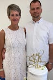 The dress is beautiful, ordered an X-large, because it was the only one left, it's too big. I still love the dress though! - Helen L.