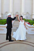 The dress fits perfectly. I loved the materials of the dress, it looks so classy. - Cristina R.