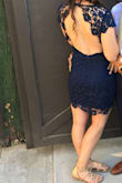 Love this dress! I wore it to a wedding and it was very comfortable and breathable. Length was perfect- about mid-thigh. The back lace was a tiny bit loose, but nothing a push up bra couldn't fix! I'm very happy with this purchase! - Lindsay F.