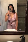 The dress is gorgeous, but it's really big in bust area, very small waist and it looks unflattering in person. I usually use size small and this size small somehow just did not fit right. I was very disappointed with this purchase. - Nadia N.
