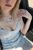 Perfect for a bridal shower!
Falls just above the knee. - Kirsten R.