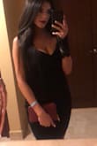 I wore this dress in Cabo San Lucas for my cousins bridal shower and I loved it. The material is pretty thick so it gives you a nice figure. - Yoanna E.