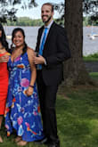 I wore this dress to one of my very best friends weddings and it was a pretty hot day. Even though this dress is a high-low, it was so light and comfortable! I danced all night and it was such a stand out dress. Even with florals being a common print, the aqua blue is gorgeous. Highly recommend this item! - Cristina M.