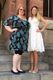 My husband and I had our courthouse ceremony over the weekend and this dress was perfect. The lace is beautiful and of high quality. There is also a second layer of material underneath that makes it feel a bit more structured and formal. The top fits tighter at the waist to give shape which I love. I would highly recommend as a casual wedding look or for a bridal shower/special event. - Tania H.