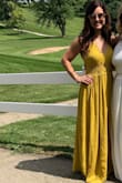 Great material and quality! The fit was perfect (adjustable straps helped a lot) but it's still a bit long. I wore it to my friends bridal shower last weekend and got tons of compliments on the dress! - Alexa O.