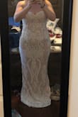 Beautiful dress, can't wait to wear it to my reception. One snag, the lace below the waistline is off center. Contacted customer service and they were quick to make amends. I was refunded 40% got to keep the dress and still plan on wearing it. Thanks Lulus!!! - Janice G.