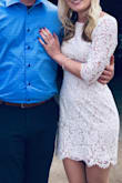 Loved this dress for our engagement party! I got so many compliments on my dress and it looked great in photographs! - Kimberly D.