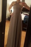 This dress fits perfectly and the cut is very flattering! It's a little bit long but with a good pair of heels it's perfect!
I would have kept this but the color did not look so great with my skin tone. - Kimberly D.