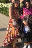 Love this dress! Made me feel confident and beautiful. Fit was perfect a little long in the back but fit my waist and covered my extra tummy area! Def worth buying. - Kimlan W.