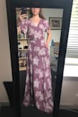 The material of this dress is so soft, you'll want to wear it every day. The skirt isn't fully lined, but it is lined down to the thigh which is nice. I'm 5'4" and had to put on my tallest summer wedges to wear this skirt. The hem is a fine length in the back, but too long in the front -- I assume there's extra material up front for women who are more endowed than I am ;) - Kelly G.