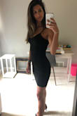 Love this dress! It is thicker than I was expecting but I actually love it because it smooths everything out and I feel amazing in it. I'm not super curvy and it's tighttttt so if you have some curves down below, I'd size up one. Can't wait to wear it! - Stephanie J.