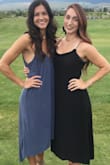 The fit was a little loose, but I loved the way it fell on my shoulders and sides! Material is very soft. The V neck was a little low, maybe too big of size, but I just used tapes and it was perfect. 100% recommend! - Jordan L.