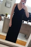 This dress fit me perfectly in a size small, but the length on the small was several inches too short. The medium fit perfectly in length, but I did have to have the straps taken in because the under armpit areas were loose and weird. It was fixed by a simple strap take in, and I am happy with it! Offering a size small TALL option for smaller tall girls would be an amazing feature on this website for maxis! As always, Lulus is my go-to for dresses and they never disappoint. - Ashleigh H.