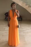 I bought the dress for a wedding. I was worried about the quality, but I was pleasantly surprised because it did not look cheap. In contrast, the material is high quality. The color is perfect for summer and the design is unique. - Karen S.