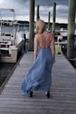 Beautiful dress. Runs a little long. I'm 5'9 and had to wear 2.5 inch heels to make it work. But otherwise very elegant! - Ksenia G.