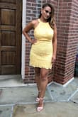 Beautiful Dress! Very comfortable. I wore it for a friend's wedding and I got lots of compliments! - Paula C.