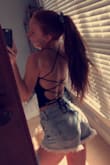 The top is very practical and adorable!!! The back is so cute and I got so many compliments. Also really cute with a high ponytail. The only thing to look out for is that the tie strings in the back run a little bit long which can be annoying. - Camille T.