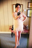 It fit perfect! I wore it to a wedding and received so many compliments. I would highly recommend this dress if you want to feel sexy and yet still comfortable. - Icole B.