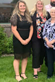 This dress fit great and was super comfortable. The under skirt didn't ride up and the top portion stayed in place. I would definitely recommend! - Brittney R.