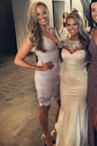 Loved this dress! Perfect for a summer wedding which I wore it to! I first ordered a medium, which was way too big. Then got it in a small. It wasn't  super form fitting but I wouldn't change the size. Loved the lavender color! - Ashley T.