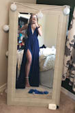 Bought this as a bridesmaid dress for my friends wedding and absolutely adore it! Fits perfect and is so elegant. Just needs to be hemmed a bit. - Olivia M.