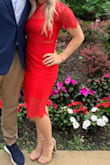 The dress fit perfectly and I got many compliments at the wedding I attended! - Kayla T.
