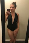 It fits perfectly! I was going to go with a large but so glad I did the medium! It's so classy and sexy all at once! - Meg P.
