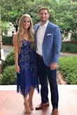 The dress is very comfortable. It fits well up top and flowy below the waist. It's modest, but the shorter under slip and lace add some oomph! - Katie D.