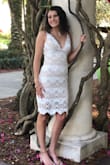 Perfect and classy!!!
I wish it was hemmed about an inch or two but didn't have time and the jagged edge would be hard to hem. - Allison C.