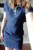 Fabulous dress! It falls really nicely, so between the loose fit and the lace it is really flattering. Even having a fairly long torso, it still hit at around mid-thigh length and didn't feel like it was going to ride up at all. I felt comfortable in it, but it's definitely not a dress to be active in! I would consider a smaller size, but having large shoulders there's a chance a smaller size wouldn't have been as comfortable as the medium was. - Jacqueline E.
