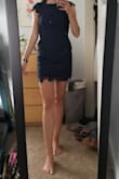 The sleeves didn't fit my shoulders right and it wasn't very comfortable so I returned it. Also wish it was a bit longer but I'm tall so would probably be fine on a shorter person - Freeda C.