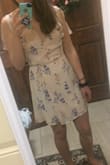 This dress was very comfortable and fit me really well. I did end up safety-pinning the chest area, but that was just a personal preference. The material was a little thin so I would definitely recommend wearing some skin-colored spandex or Spanx underneath. Overall the perfect dress for my graduation!!! - Valerie L.