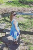 I wore this outside at a Botanical Garden in 80 degree weather for a few hours and I was so comfortable. The fit is perfect, it's easy to wear a normal bra with, and the fabric is so light and breathable but the perfect color! - Crystal B.