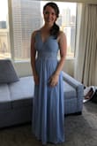 I bought this dress for my brothers Elopement Wedding in Chicago and it was absolutely perfect. We were walking around the city all day and it was light and comfortable. I plan on wearing this dress a lot in the future. It fit perfectly through the bust and it has adjustable straps. The only thing I would advise is the dress was long on me, I had to get it hemmed 3in, but I also wore flats with this dress. It was one of the best things I've ever bought. - Julia B.