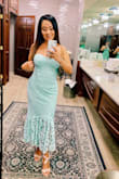 Fits perfect, nice fabric, I'm 5'1" but Still looking good. I'll for sure keep buying stuff from Lulus. - Delia F.