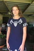 It's more beautiful on & in person! Fit excellent & got alotta compliments as well! They have beautiful clothes & love everything I've bought so far! Wonderful customer service as Well! Great ALL THE WAY AROUND. - Dorian J.