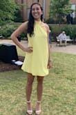 I loves this dress! It really stood out with the color and style! I also get to wear it for multiple occasions so definitely a good choice. - Ashtah D.