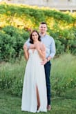 I wore this dress to my engagement pictures and absolutely loved it! It is a little bit big in the top area, but I ended up getting the straps altered and it fit perfectly. I received a lot of compliments on it and loved the way it looked on me! - Sara K.