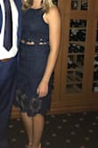 True to size! Made me feel very pretty! Wore it to a wedding. - Alyssa T.