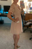Perfect dress for my sister's bridal shower. Fits perfectly and is very comfortable. Looking forward to wearing it! - Sarah I.