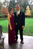 I wore this dress to a Fall wedding and it was perfect! The dress fit like a glove, but had to get it hemmed because it was super long. The color is beautiful and you can still wear a strapless bra with this dress. Quality is amazing. - Gianna C.