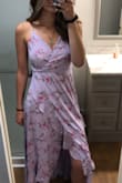I am totally in love with this dress! I got it to wear for my sisters wedding and I'm so excited to wear it! It fits perfectly, was worried about length because I'm on the taller side but it's perfect! Material is great, the color is amazing and it'll be perfect for her outdoor wedding in Hawaii! - Ka'iulani W.