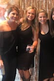 Love this dress - the perfect LBD for a bachelorette party, NYE, date night, etc. I purchased a medium - 3 months post baby, 142 lbs, 5'5", 34DD. - Natalie S.