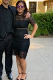 Wore this dress to a wedding and it was perfect! Wore the medium and it fit great. Was not too tight around the arms or through the thigh area. Very comfortable and light weight. Loved it. - Lia M.