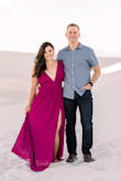 Dress fit perfectly, however the length was a bit long. It was the perfect color for our engagement shoot out in the desert! - Alisa S.