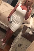 Wore it for an all white social event I was on the line for a L or XL chatted with the size girl on here we decided on the L and it fit like a glove! Very comfortable also. - April T.